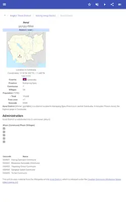 Districts of Cambodia android App screenshot 0